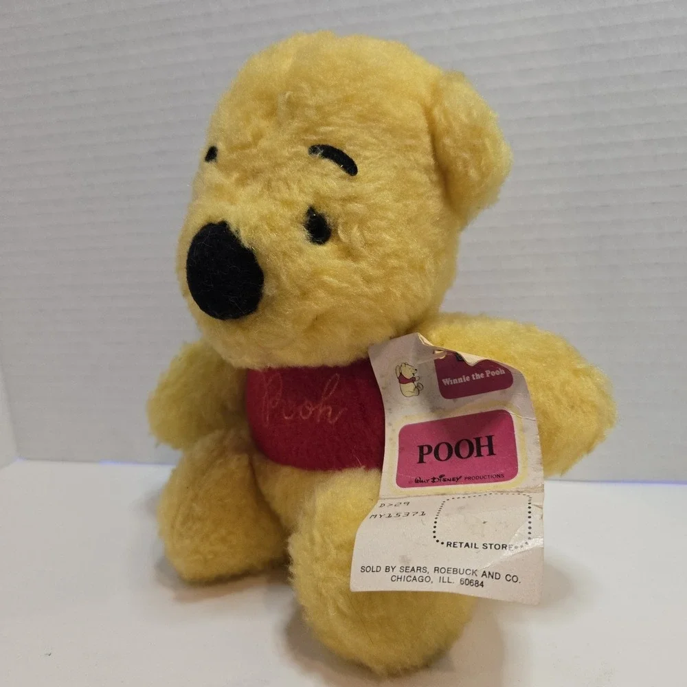 NEW Vtg‎ Disney Winnie the Pooh Bear 70's Sears Gund Plush Stuffed Animal 7